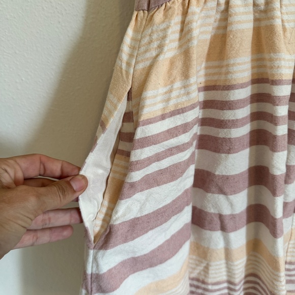 Mara Hoffman Cotton Stripped Button Dress - Picture 11 of 13